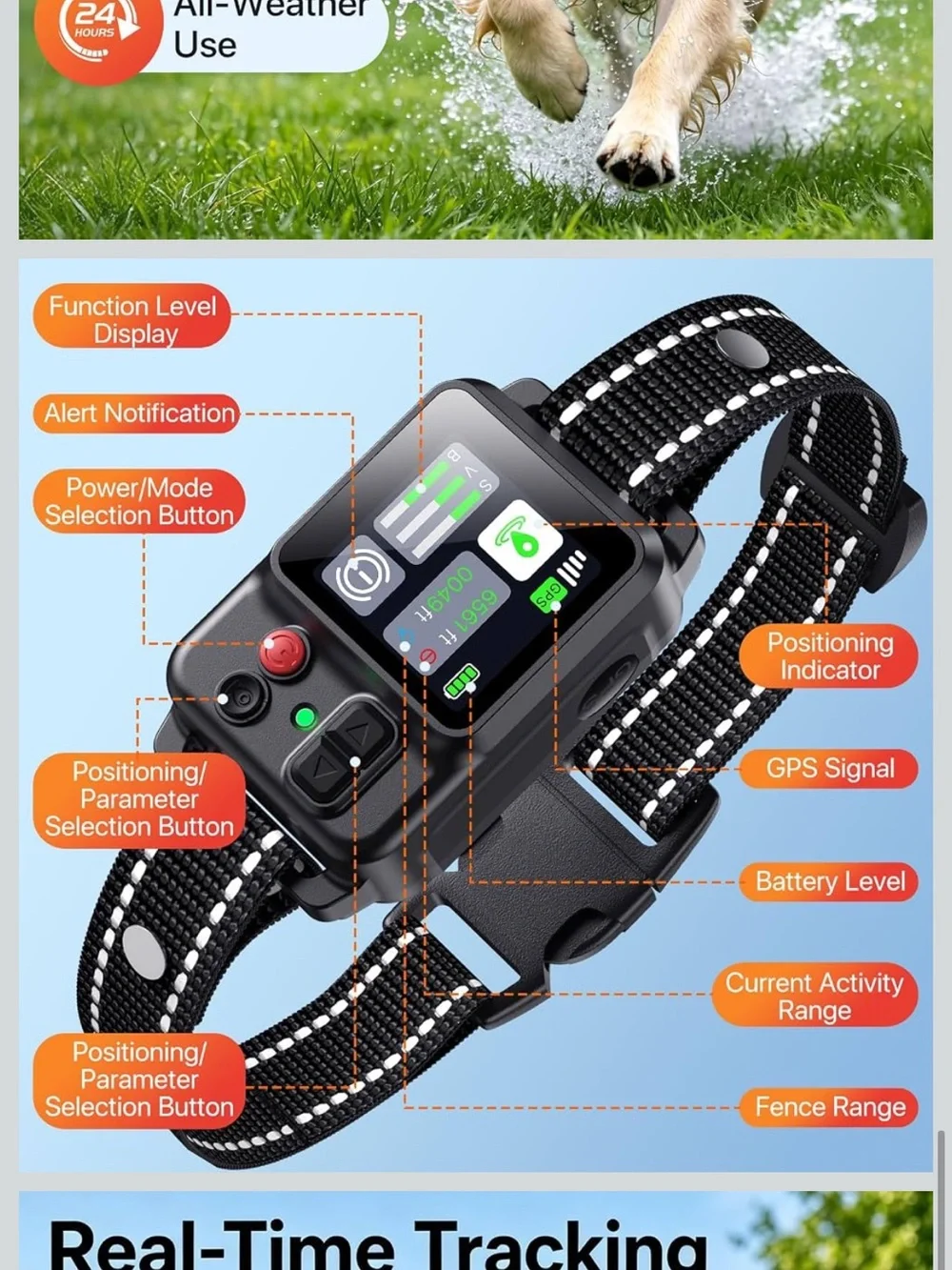 Brand new GPS wireless dog collar fence system